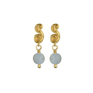 Seaside Stories Blue Agate Earrings
