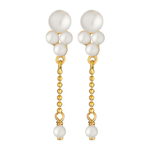 Cordelia Pearl Cluster Earrings