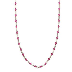 Wild Rose Beaded Necklace