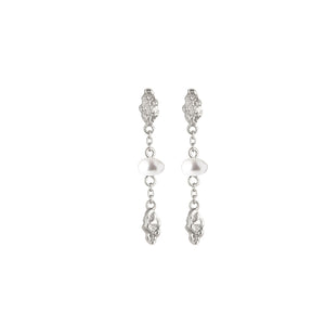 I AM GOLD Pearl Drop Earrings