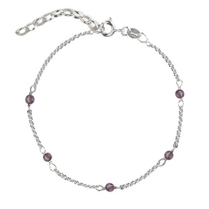 I AM GOLD Purple Amethyst Bracelet