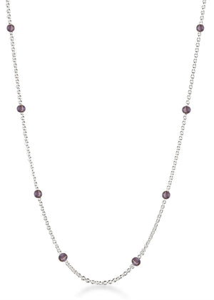 I AM GOLD Purple Amethyst Necklace